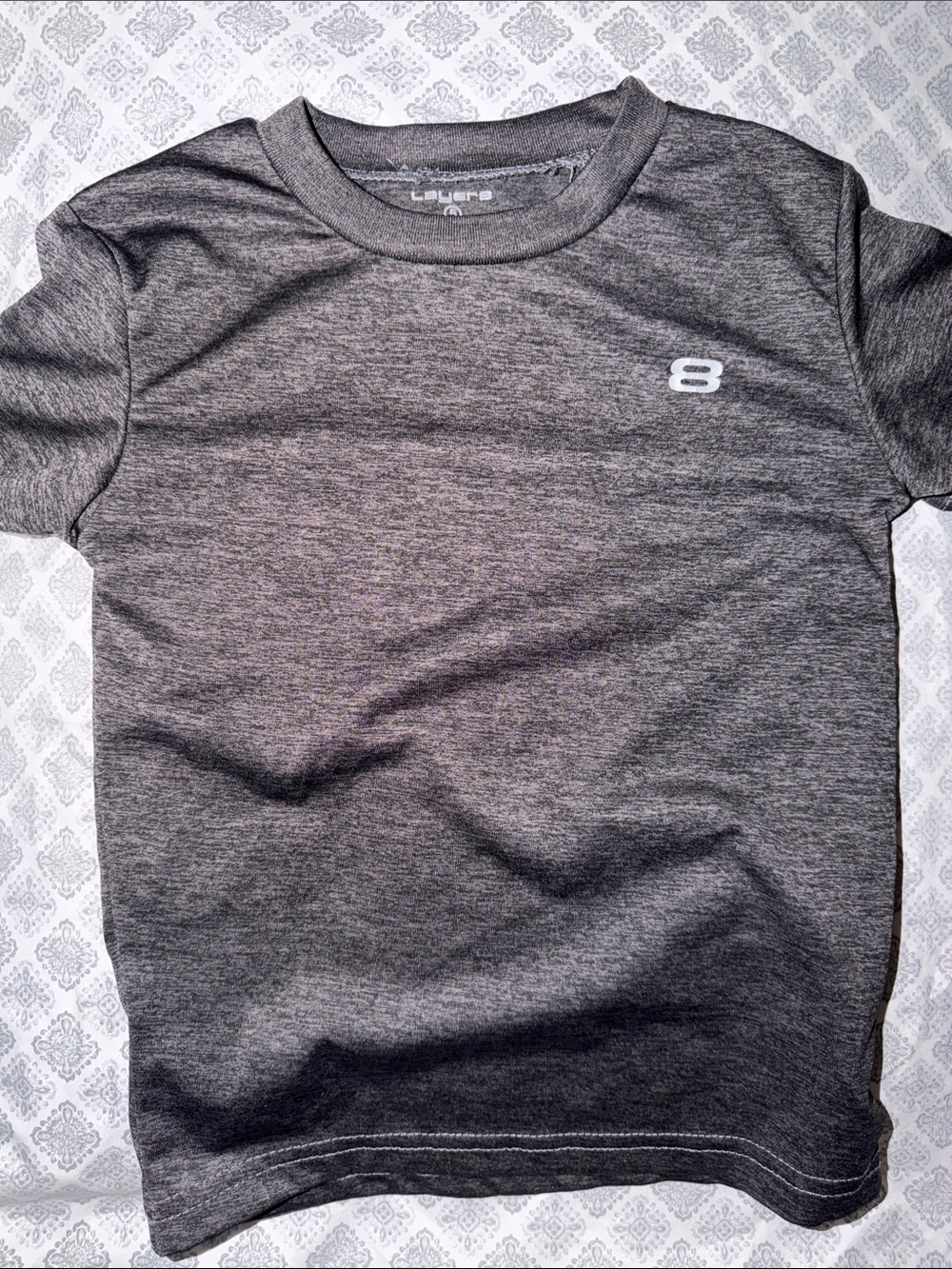 Set of Layer 8 Gray Heather Active Tees - Picture 4 of 4